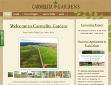 Tablet Screenshot of carmelitagardens.com